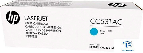 Картридж HP CC531A 304A голубой