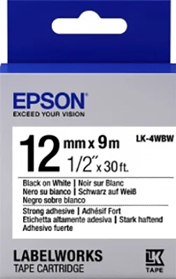 Лента Epson LK4WBW C53S654016