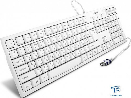 Клавиатура Sven KB-S300 USB Серебристый/черный