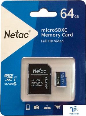 Карта памяти Netac 64GB NT02P500STN-064G-R