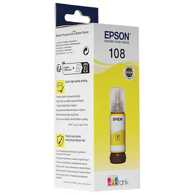 Картридж Epson C13T09C44A 108 желтый