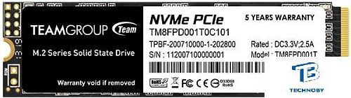 Накопитель SSD Team Group 1TB TM8FPD001T0C101