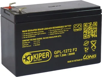 Батарея для ИБП Kiper GPL-1272 F2 12V/7.2Ah